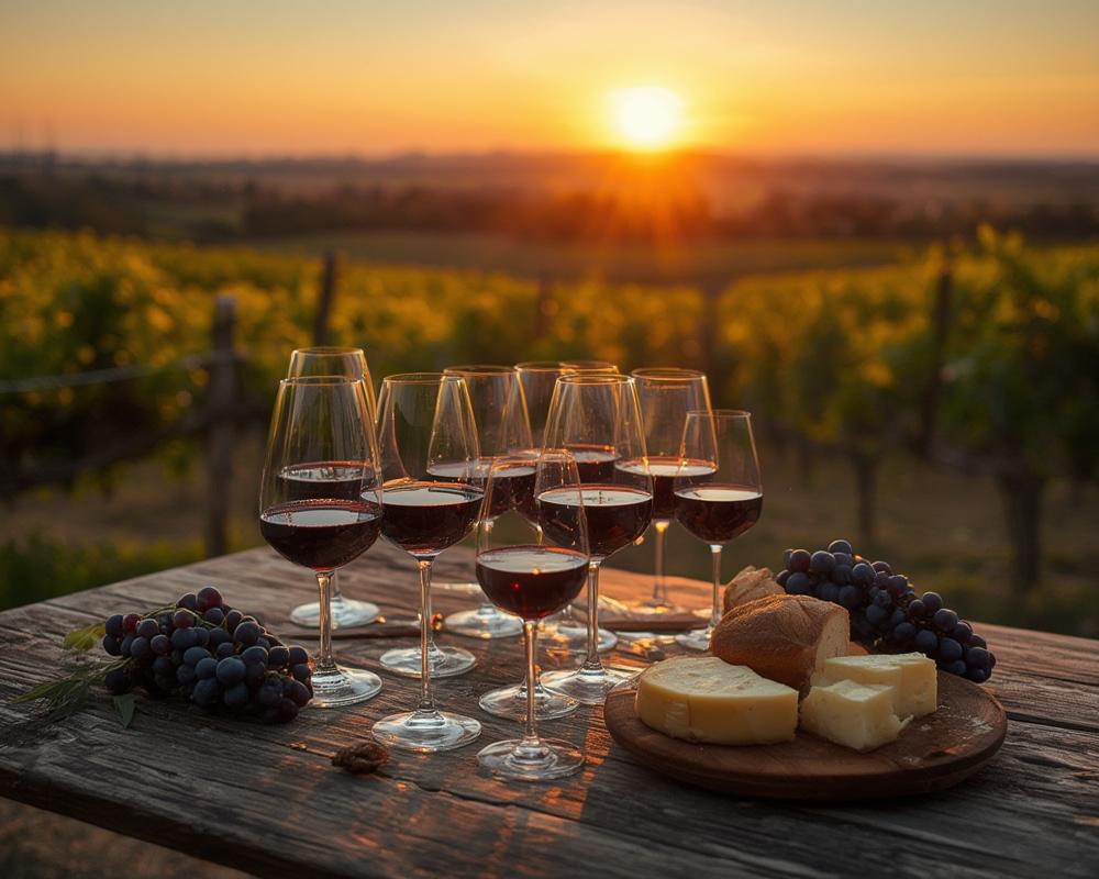 Burgundy wine region Illustration 3